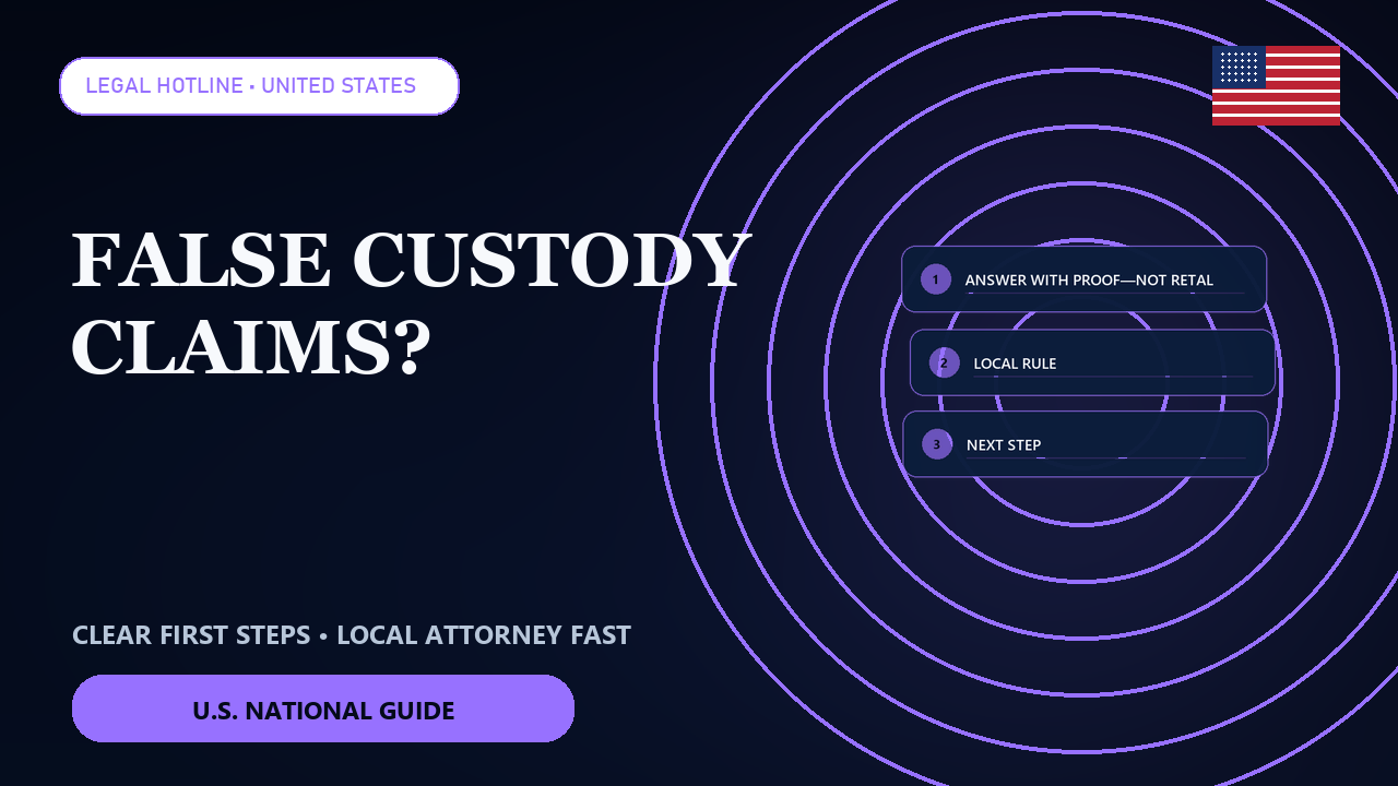 Thumbnail for False Allegations in a Custody Case: What Evidence Matters? (U.S.)
