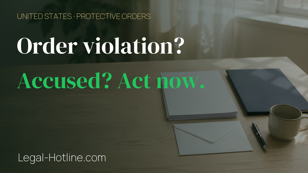 Thumbnail for What happens if I am accused of violating a restraining or protective order?