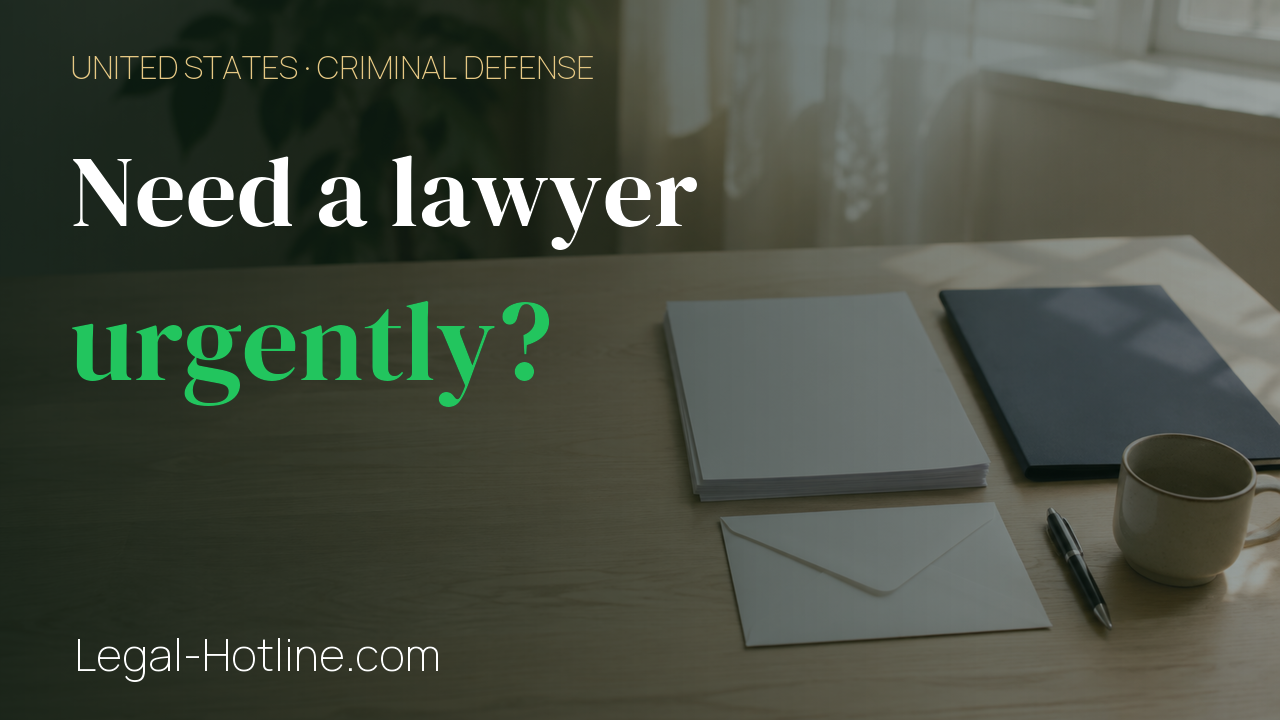 Thumbnail for How can I get a criminal defense lawyer urgently, including a public defender, and what could it cost?