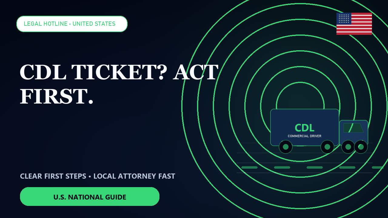 Thumbnail for CDL Driver Got a Ticket? Protect Your License and Your Job (U.S.)